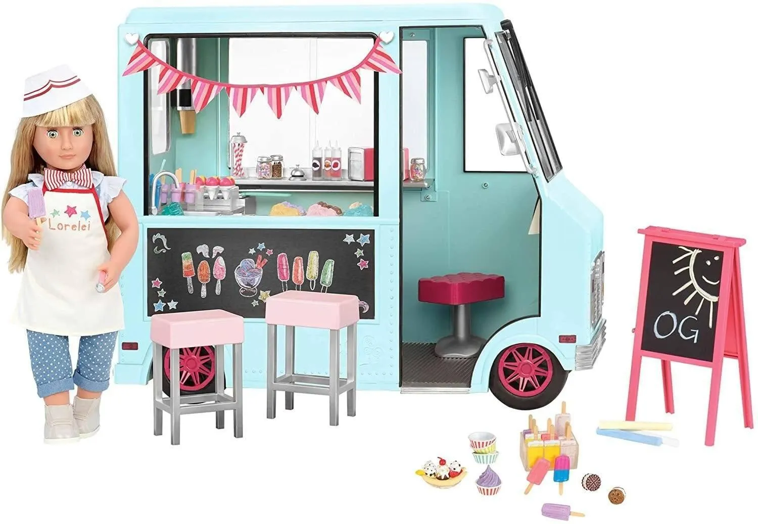 Collector's Album All Season Our Generation BD37252 Sweet Stop Ice Cream Truck