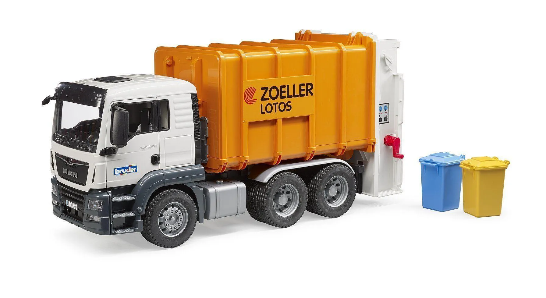 BRUDER 03762 MAN TGS Rear-Loading Garbage Truck Horror Icon Award winning