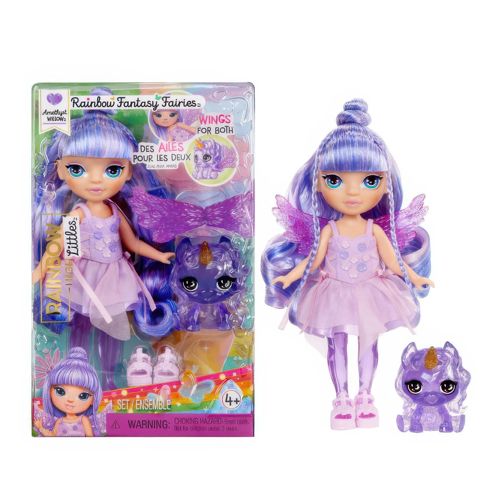 Rainbow High Littles Rainbow Fantasy Fairies with Pet - Amethyst Purple Virtual Good
