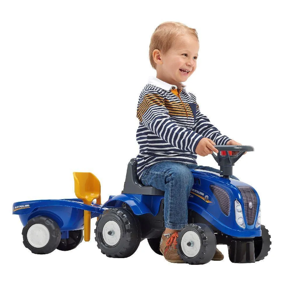 Pilot Model Superhero Model Falk Baby New Holland Ride-On Toddler Tractor Set
