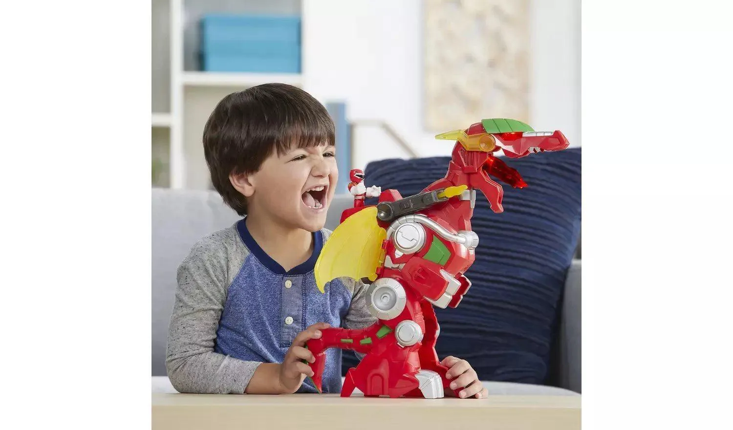 Independent Artist CAD Design Power Rangers Red Dragon Thunderzord Action Toy