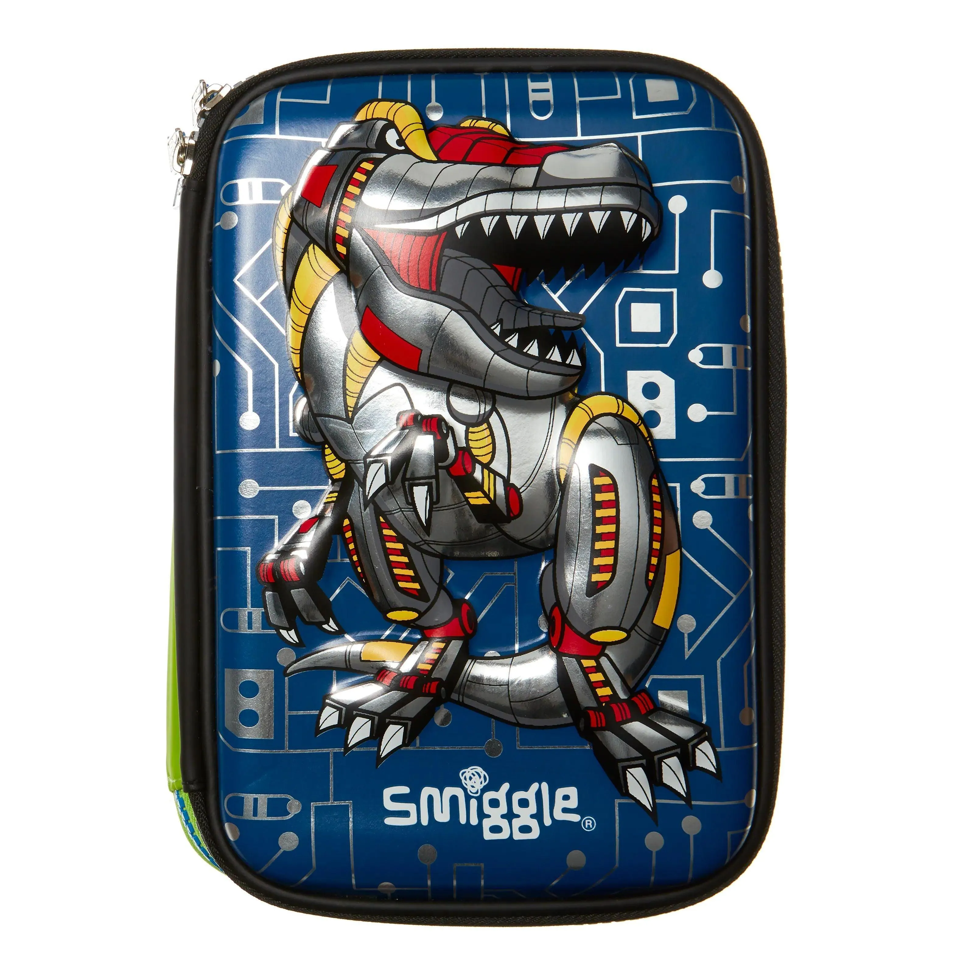 SMIGGLE Illusion Triple Hardtop Pencil Case - Mid Blue Electronic Toy