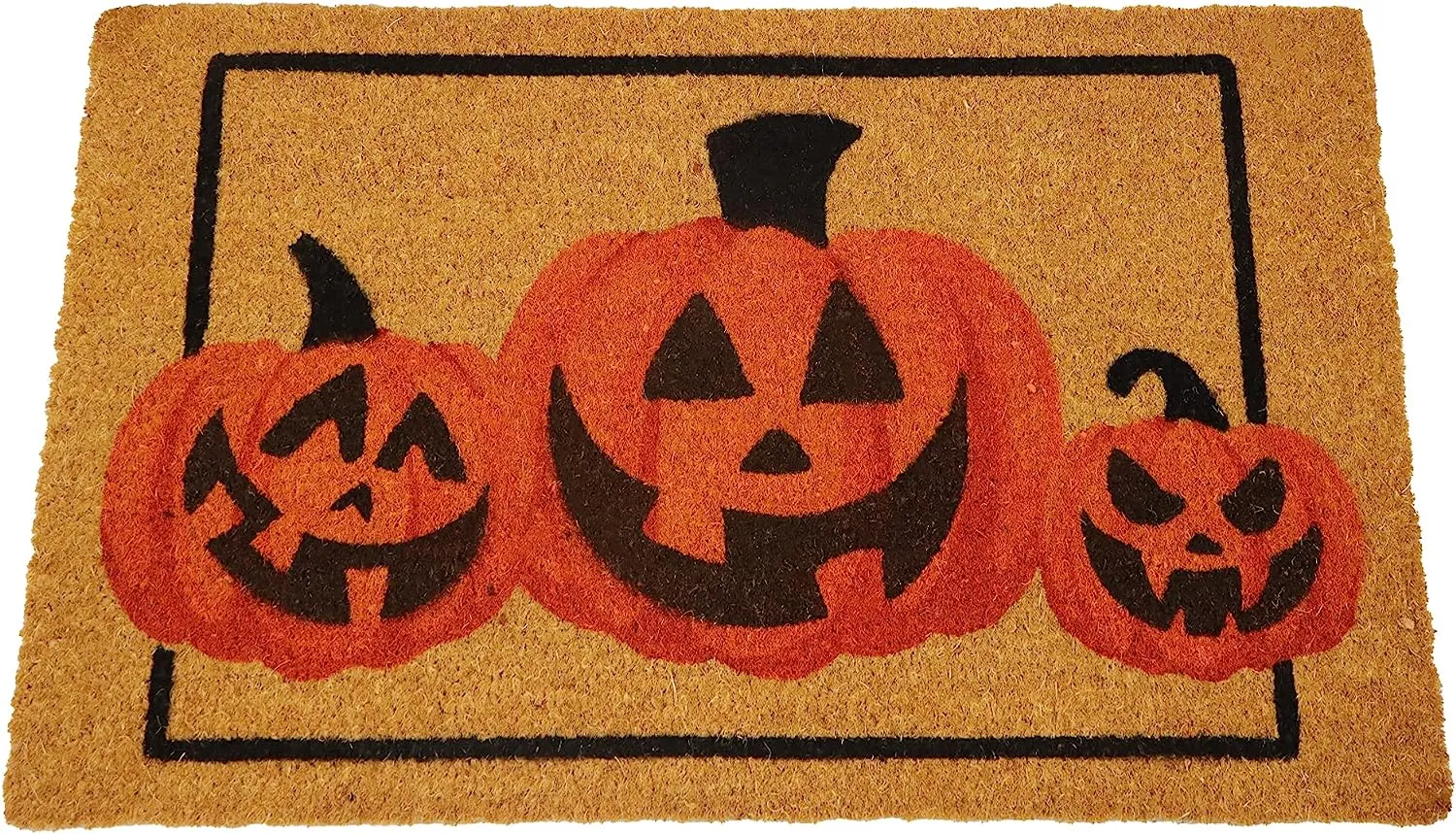 Pumpkin Patterned Doormat Ghostly Treats