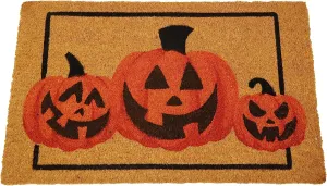 Pumpkin Patterned Doormat Ghostly Treats