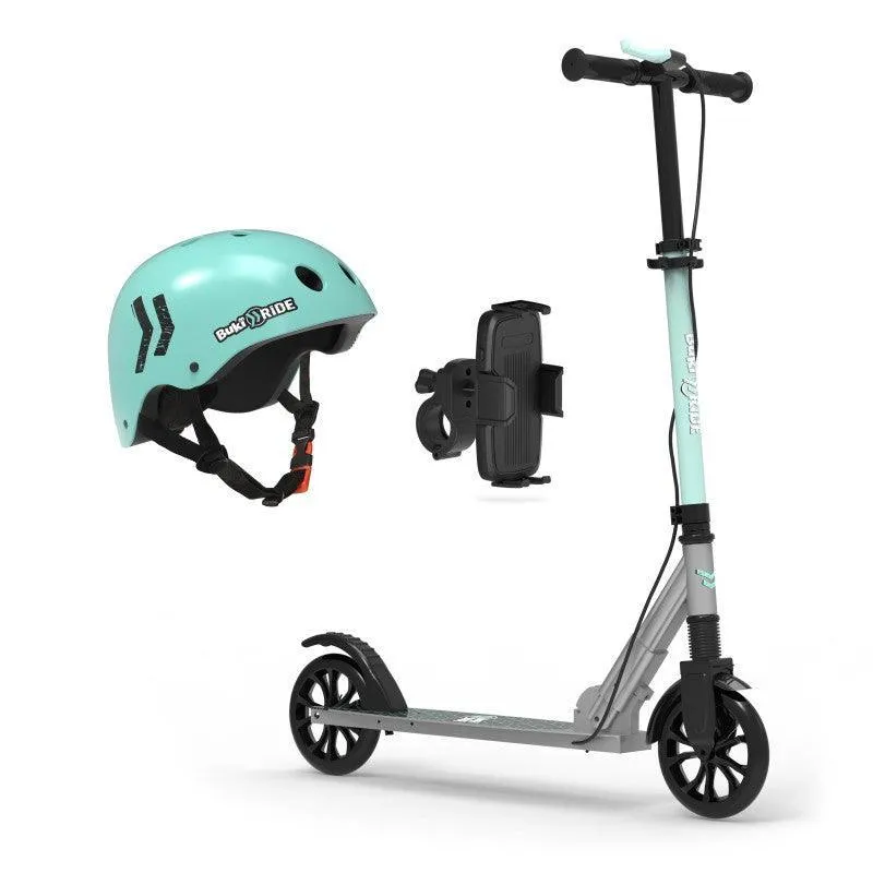 BUKI France Mechanical Scooter 180mm - Mint Tropical theme