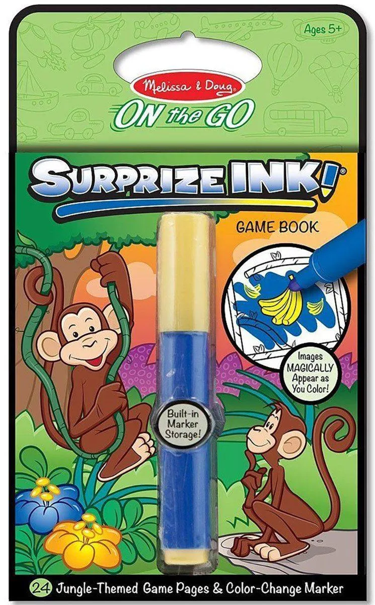 Fantasy Toy Melissa & Doug 15287 Surprise Ink, On The Go - Jungle Animals Game Book