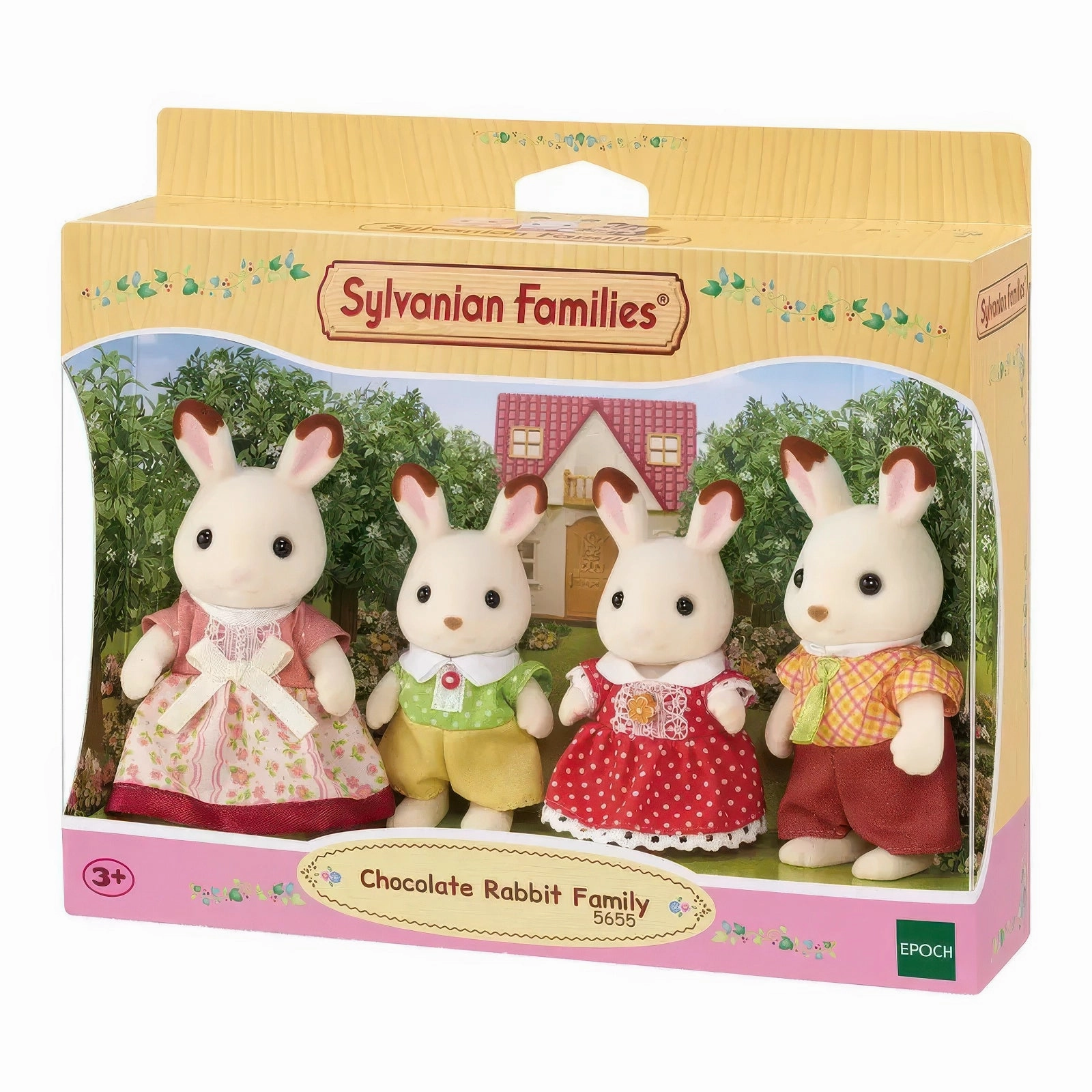 Hero Figure Sylvanian Families Chocolate Rabbit Family Set