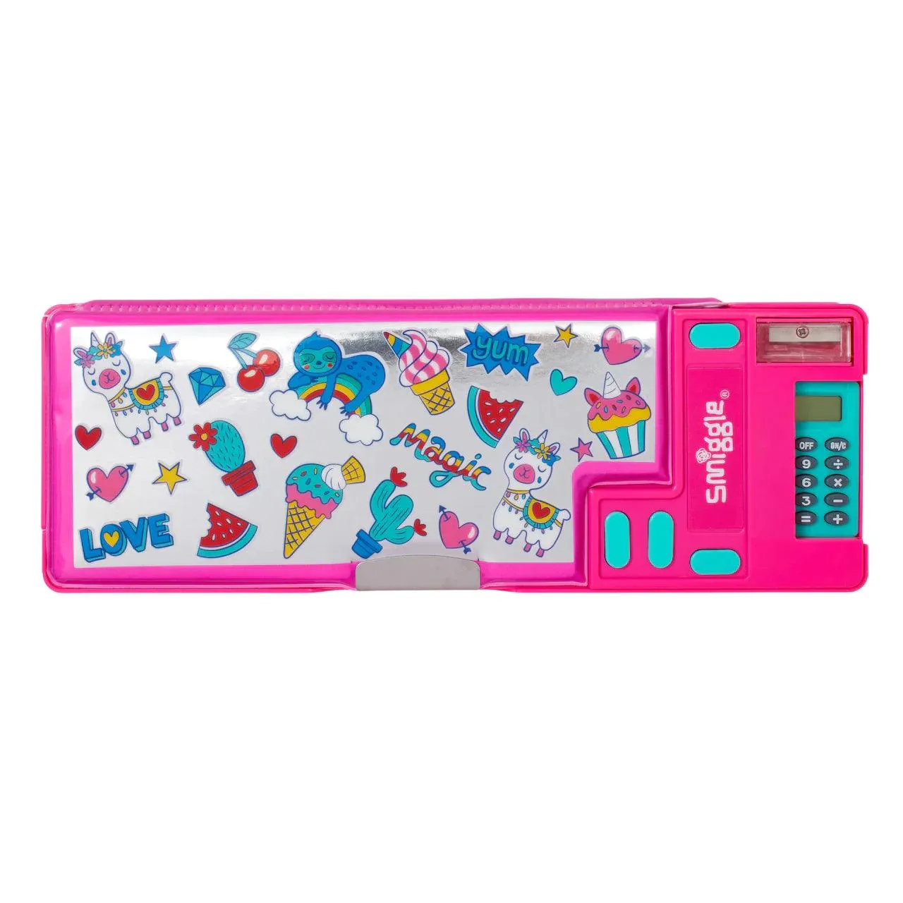 Gender Neutral SMIGGLE Vibin' Pop Out Pencil Case - Pink