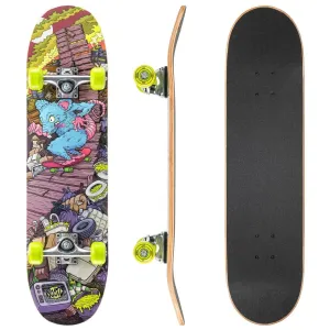 Xootz 31-inch Complete Double Kick Skateboard - Rat Ramp Preservation Tool