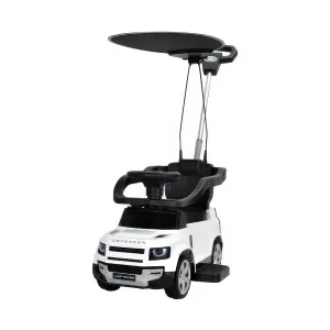 Porcelain Doll CAD Design First Steps White Land Rover with Sun Canopy