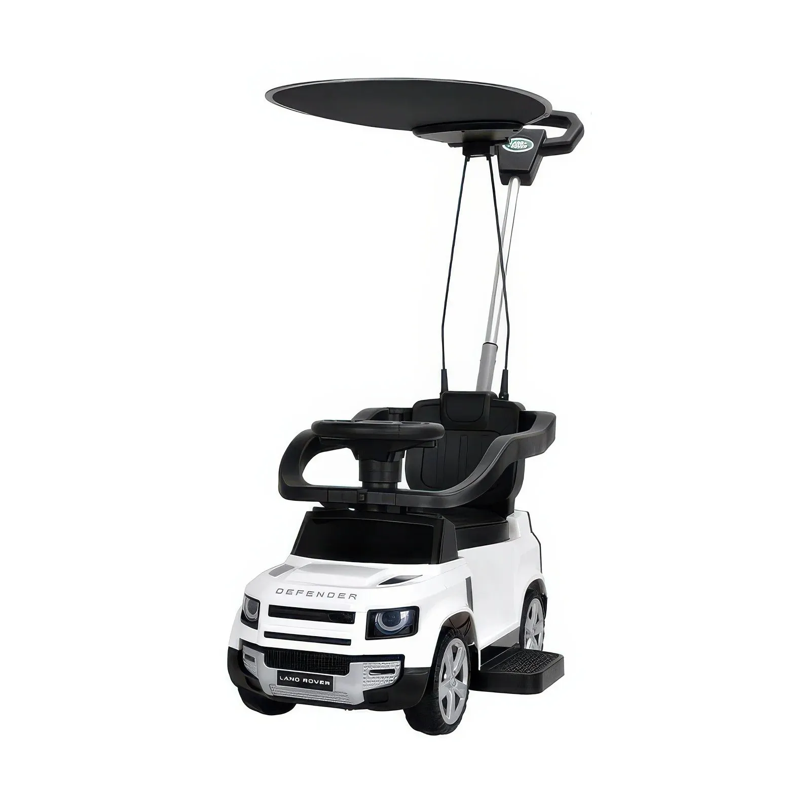 Porcelain Doll CAD Design First Steps White Land Rover with Sun Canopy