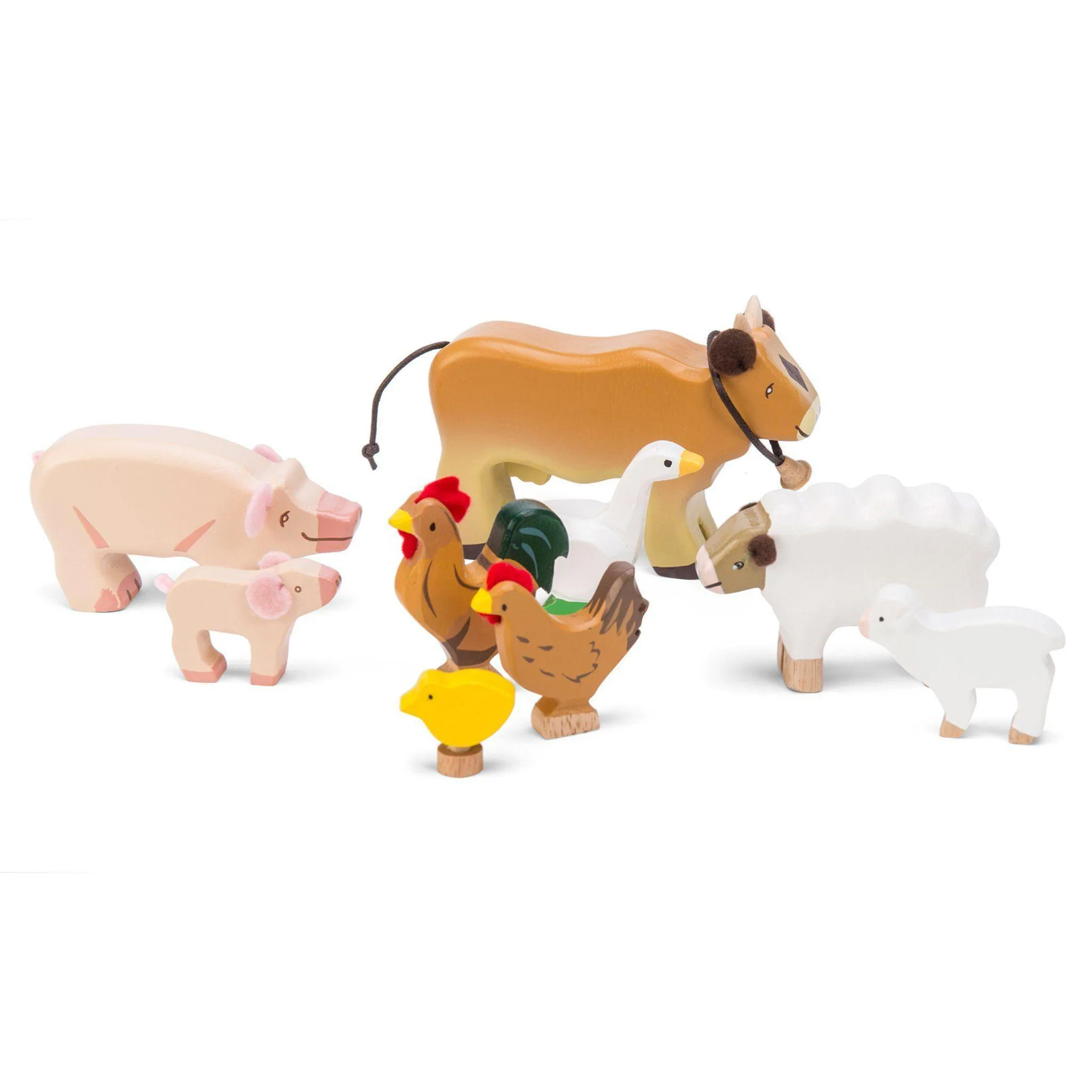 Le Toy Van TV890 Wooden Sunny Farm Animals Desktop Replica Sports Memorabilia