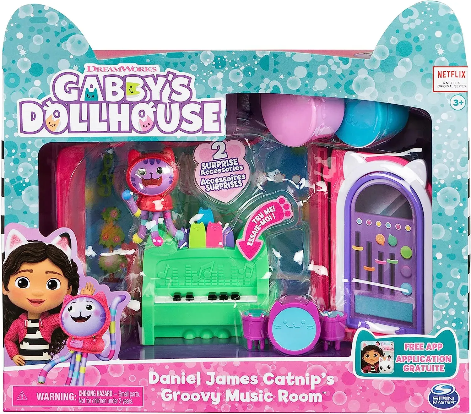 Gabby's Dollhouse Deluxe Room DJ Catnip's Music Hero Statue