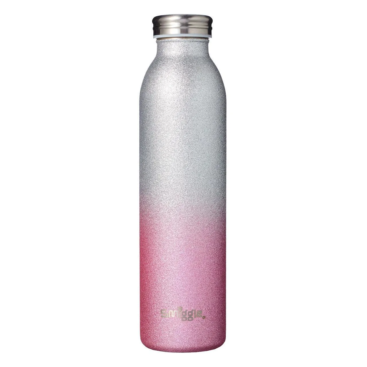 Game Merch Personalized Gift SMIGGLE Glitter Slimline Stainless Steel Drink Bottle 600Ml - Pink