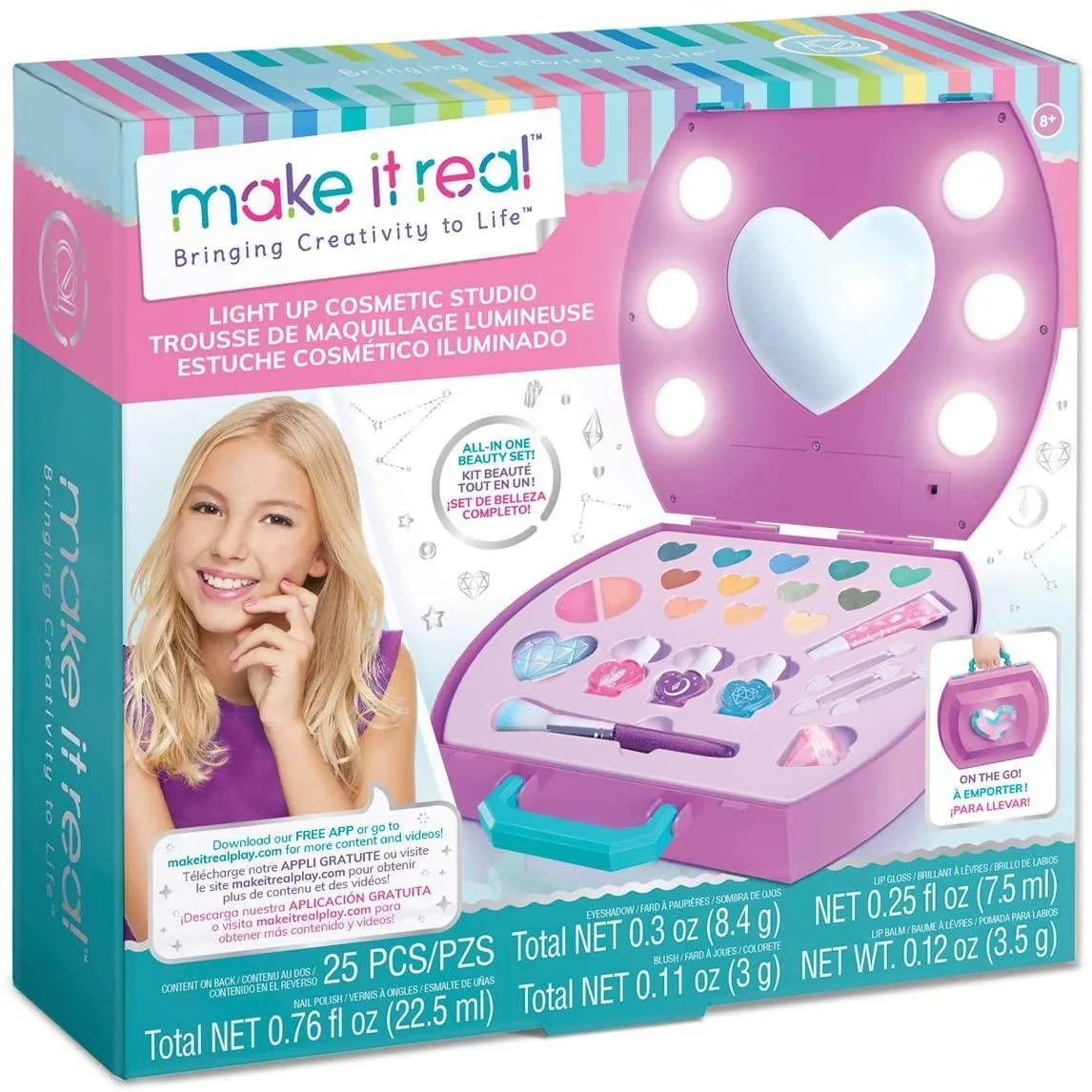 Make It Real 2508 Light-Up Cosmetic Studio Case Leisure Activity Art Piece