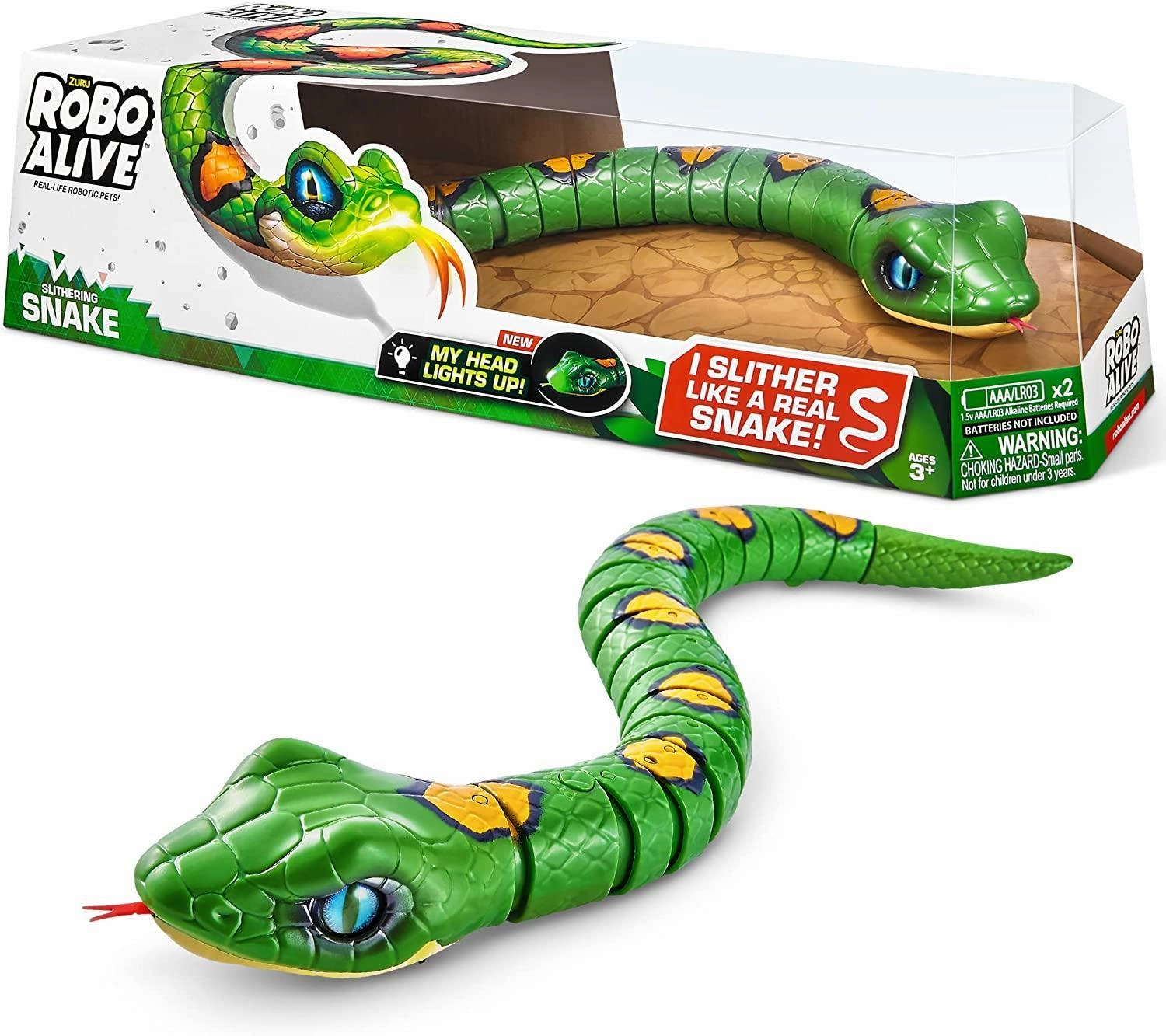 Wholesale Price Fathers Day ZURU Robo Alive Robotic Snake - Green