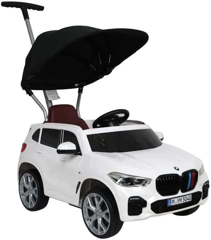 ROLLPLAY Germany BMW X5M Push Car with Canopy - White Action Hero