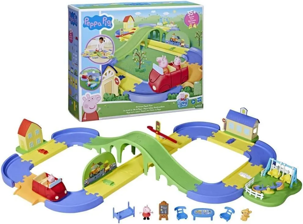 Peppa Pig All Around Peppas Town Playset Loyal Customer Anime Merch
