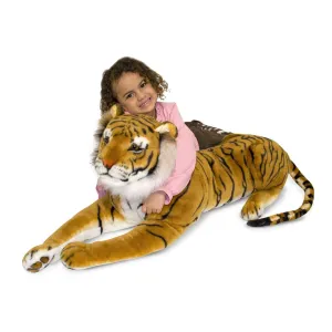 Melissa & Doug Tiger Giant Stuffed Animal Chibi Statue