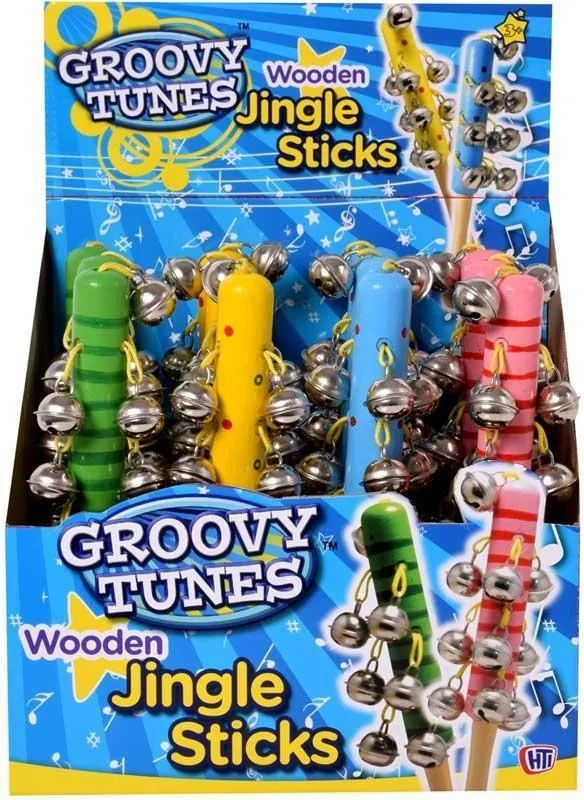Groovy Tunes Wooden Jingle Stick - Assorted Fireplace Mantel Dragon Statue