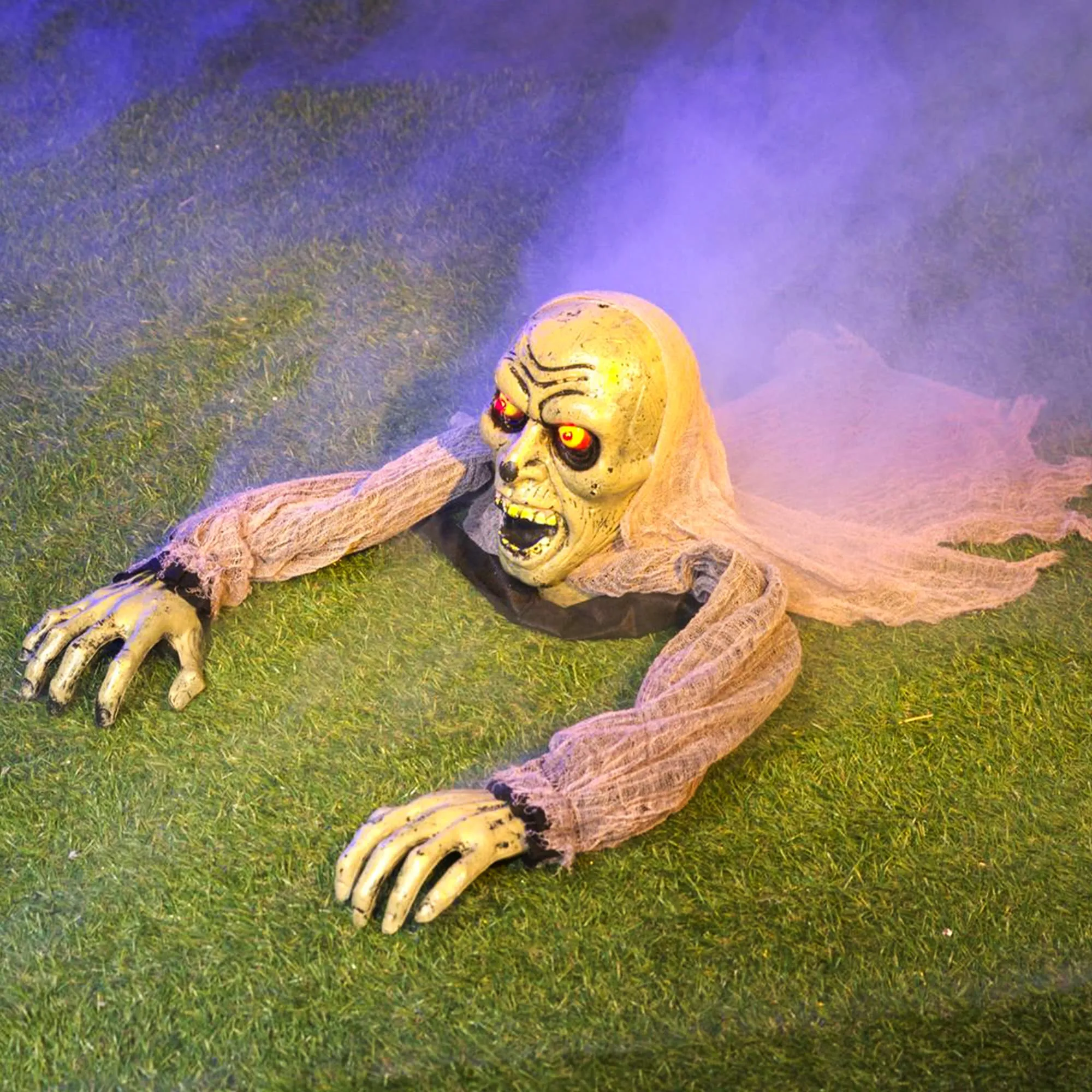 Ground Breaker Zombie With Sound And Flashing Eyes Frightening Treats Haunted Designs