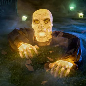 Scary Decorations Halloween Light Up Zombie Groundbreaker, Scary Lighted Halloween Decorations