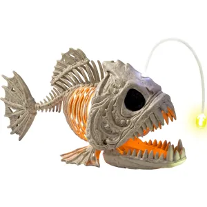 Halloween Skeleton Fish with LED Eye for Halloween Decoration Fantastic Ornaments Spooky Decor