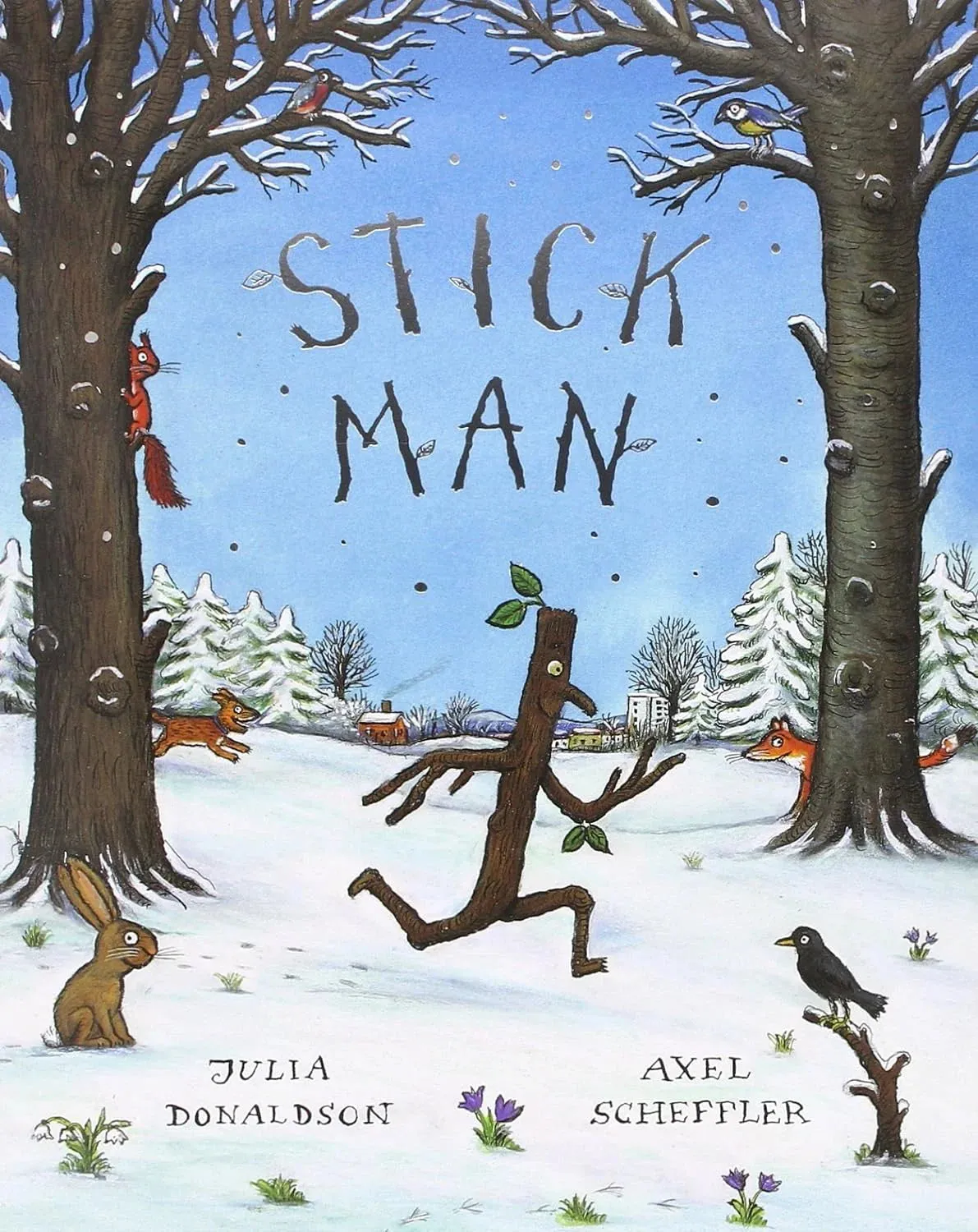 Stick Man Paperback Book Flexible Figure