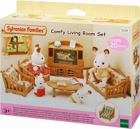 Sylvanian Families Living Room Set Teen Bedroom Blockbuster Film