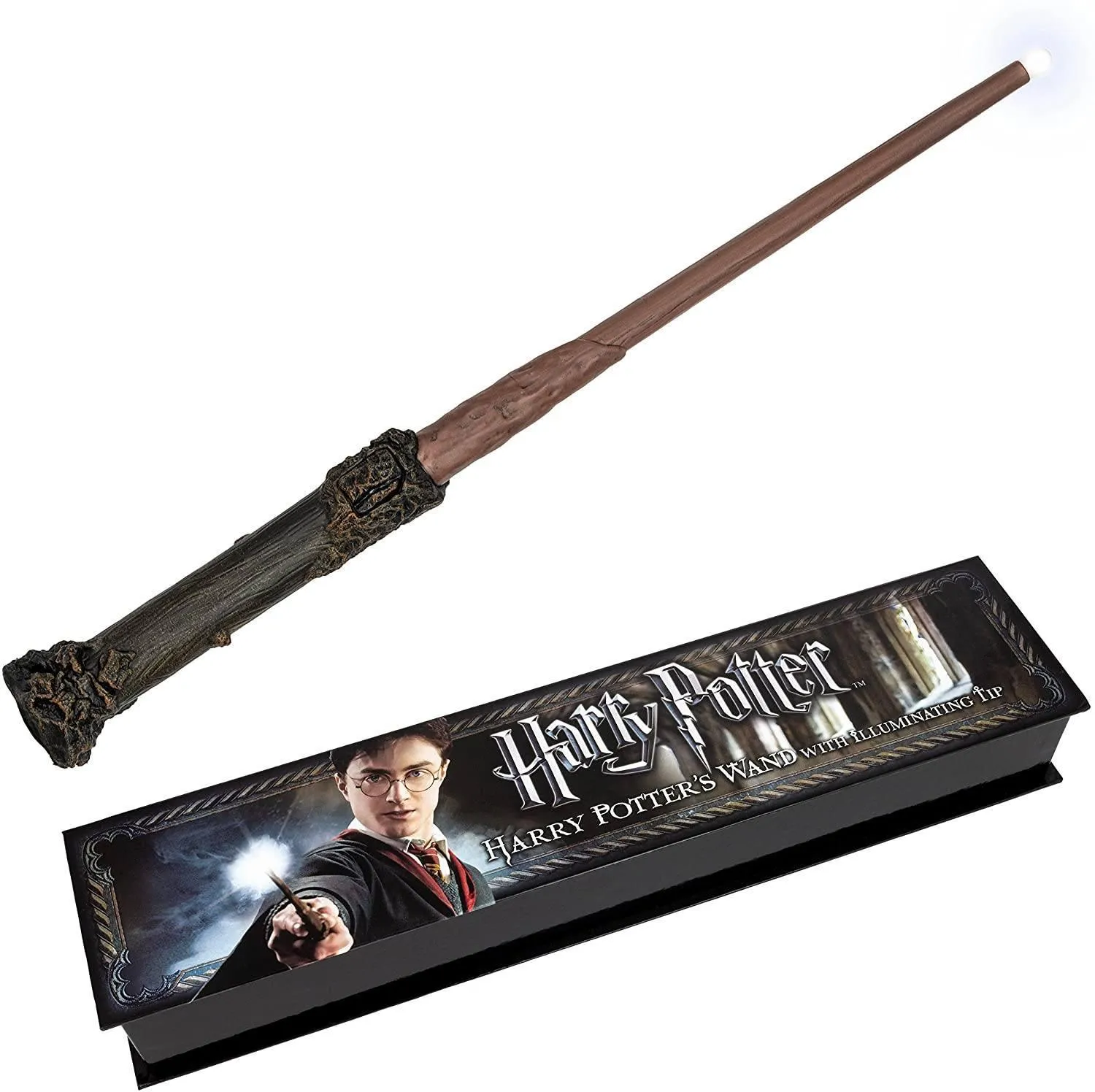 Collectible Statue Harry Potter NN1910 The Noble Collection Wand with Illuminating Tip