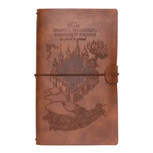 Man Cave Harry Potter The Marauder's Map Diary PU Leather Journal Notebook