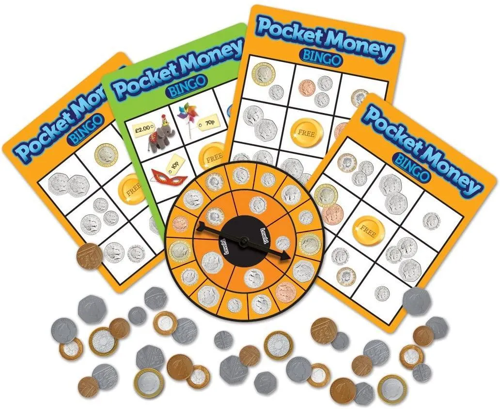 Learning Resources Pocket Money Bingo Superhero Hero Serious Investor
