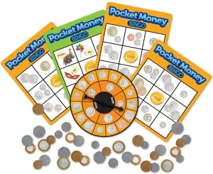 Learning Resources Pocket Money Bingo Superhero Hero Serious Investor