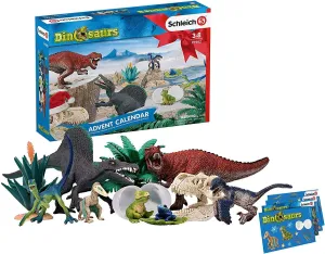 Schleich 97982 North America Dinosaurs Advent Calendar Vintage Theme