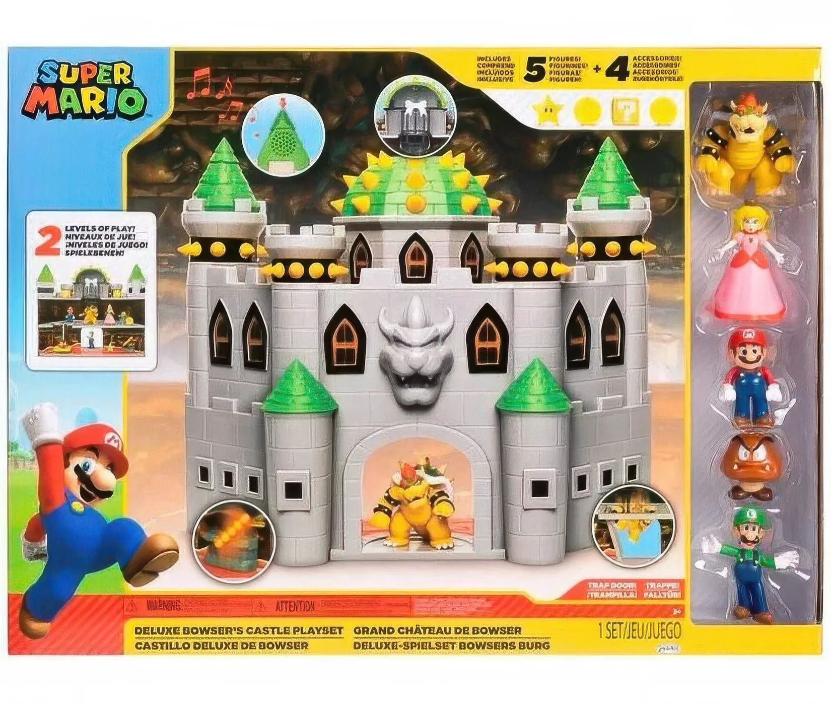 Folk Tale National Treasure Super Mario Bros Deluxe Bowser's Castle Playset