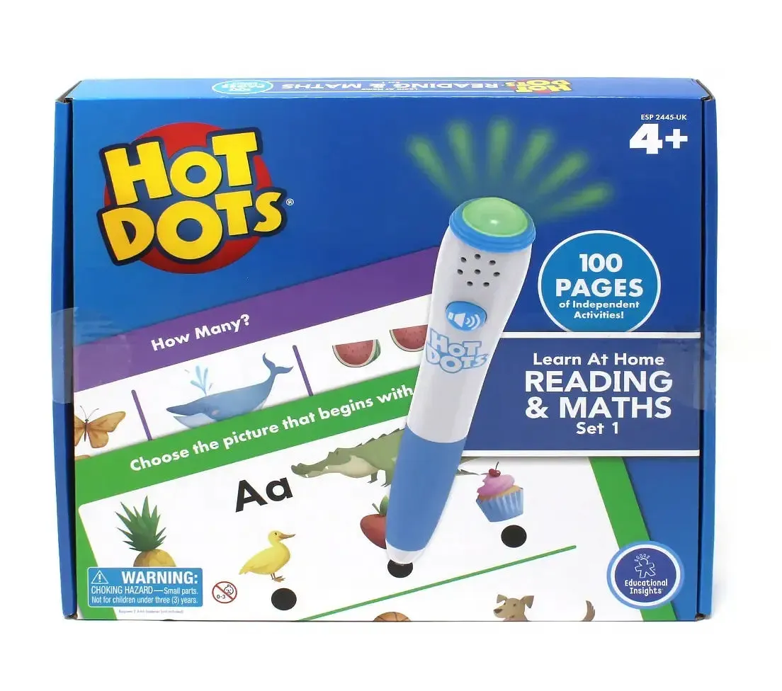 NFT Figure Hot Dots? Learn at Home Reading & Maths Set 1