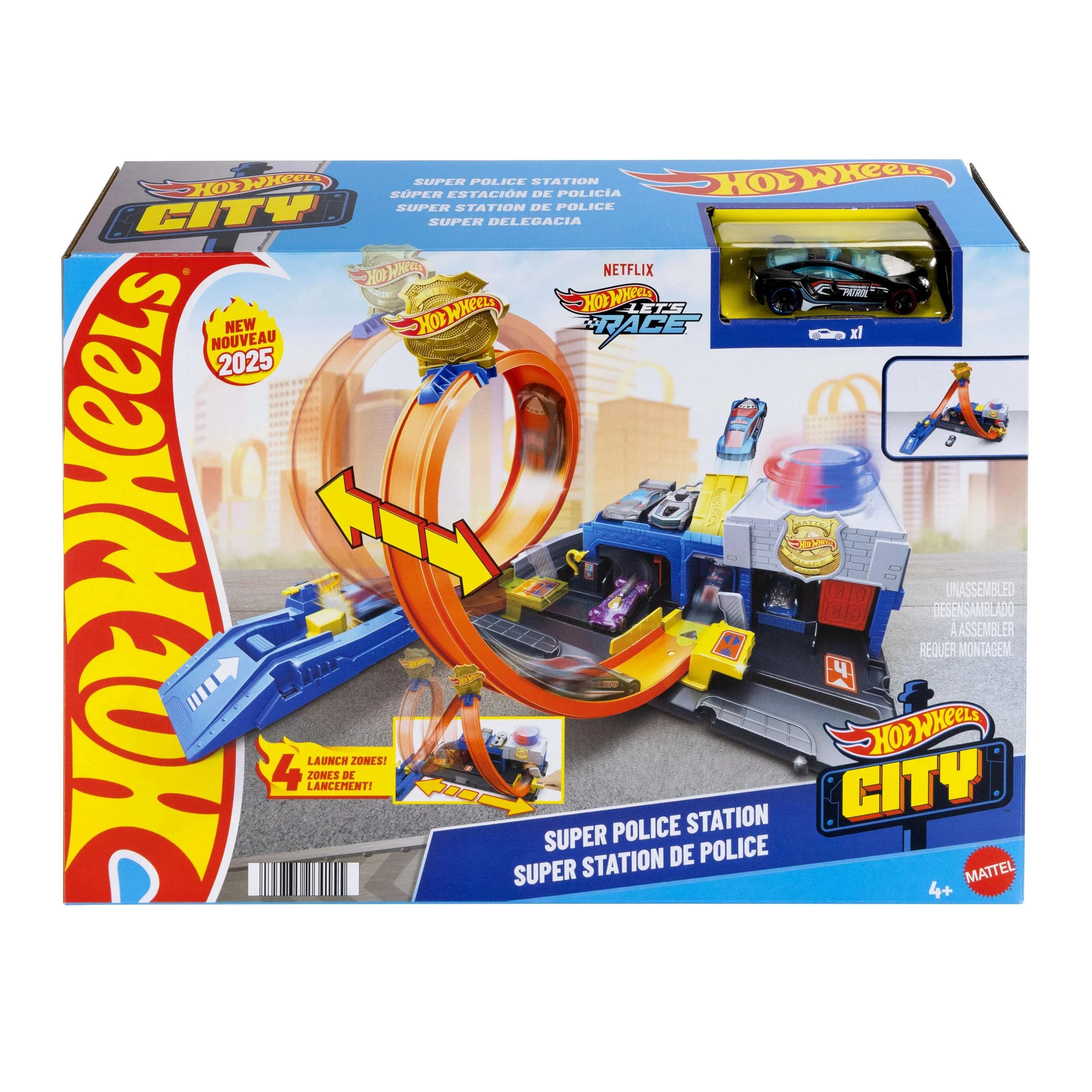Anime Toy Hot Wheels City Super Police Station