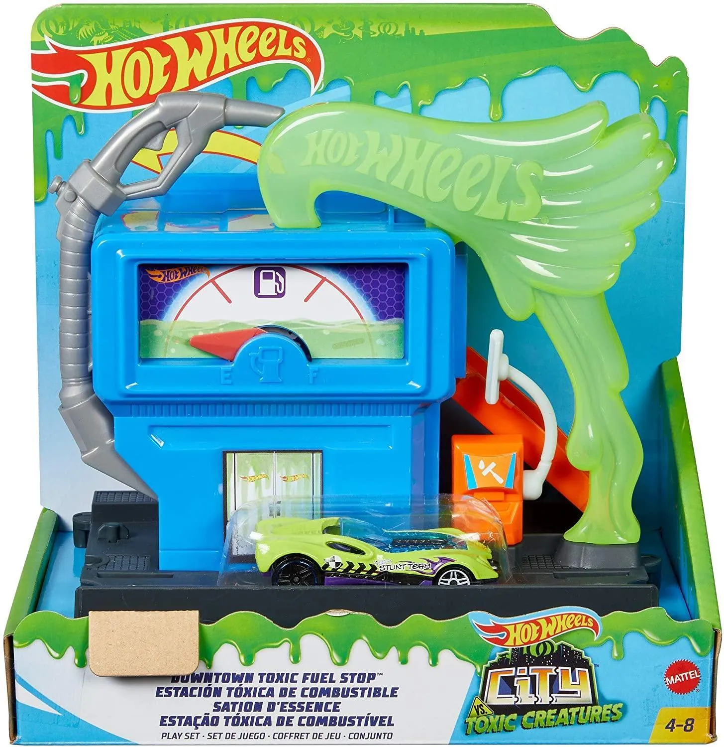 Emerging Brand Hot Wheels Downtown Toxic Fuel Stop Play Set