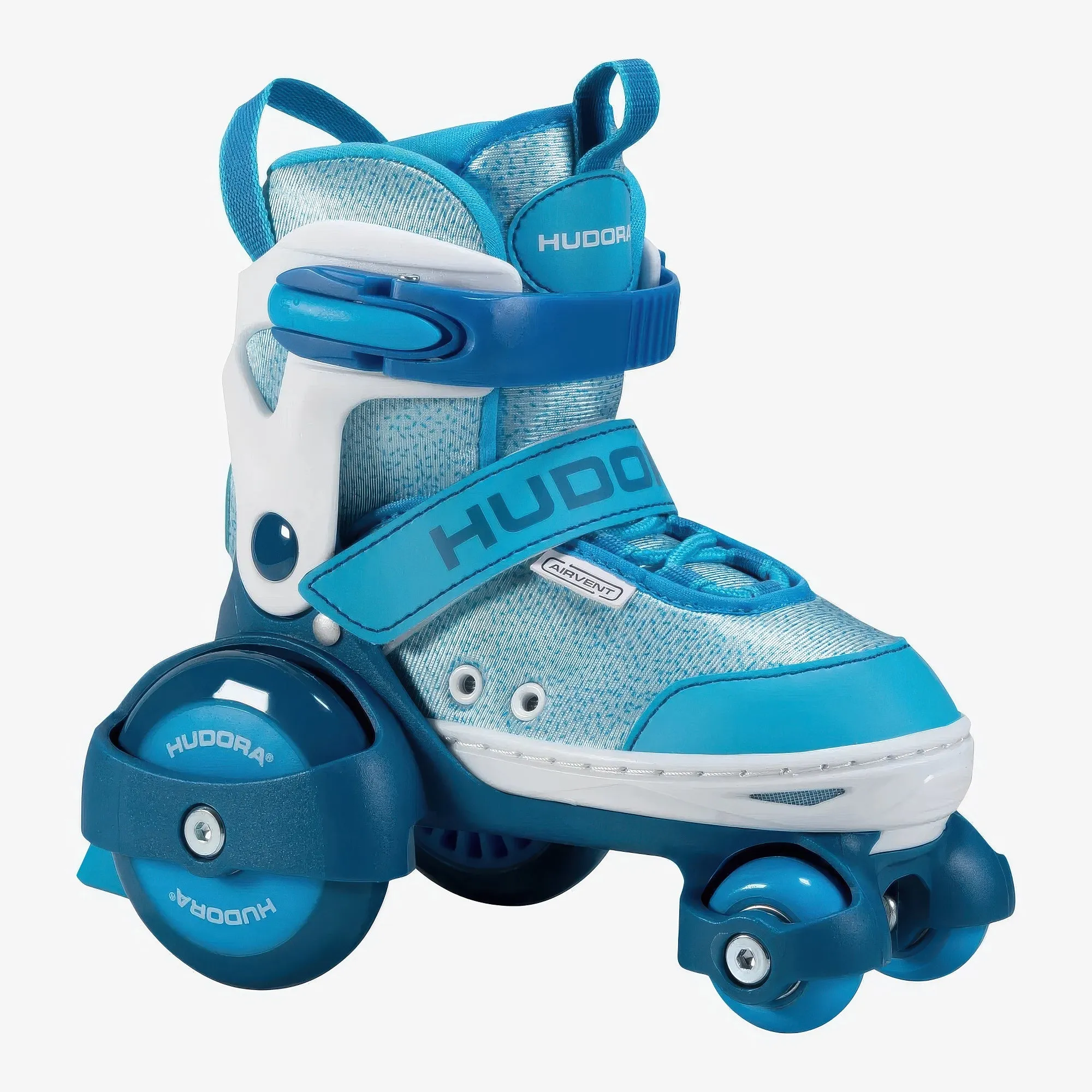 HUDORA My First Quad Roller Skates, Cyan, Size 30-33 Horror Icon