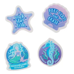 SMIGGLE Mermaid Scented Erasers Box 4 Pieces Jungle Beast Birthday gift
