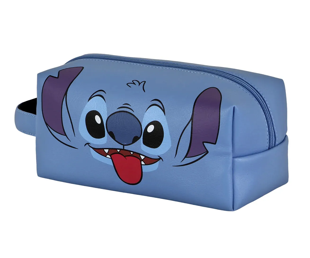 LILO AND STITCH Blue Plus Brick Toiletry Bag - Face Designer Item National Treasure