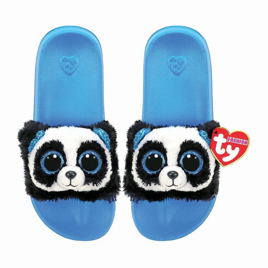 Veteran Designer Ty Fashion Slide Bamboo Panda Slippers Size 36-38