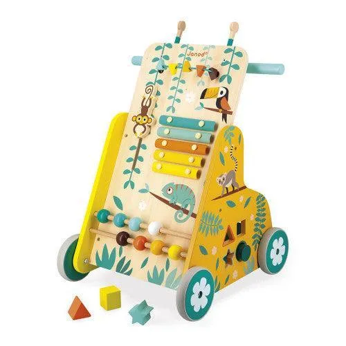 Animation Cel Janod Tropik Wooden Multi-Activity Walker