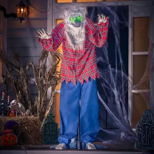 Mysterious Ornaments Creepy Supplies JOYIN 63in Halloween Animated Standing Werewolf