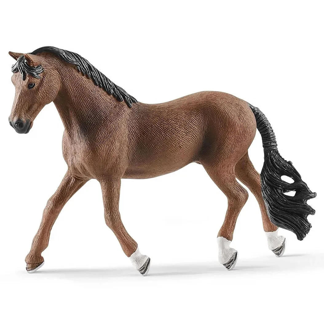 SCHLEICH 13909 Trakehner Gelding Horse Figure Metallic Finish Family friendly