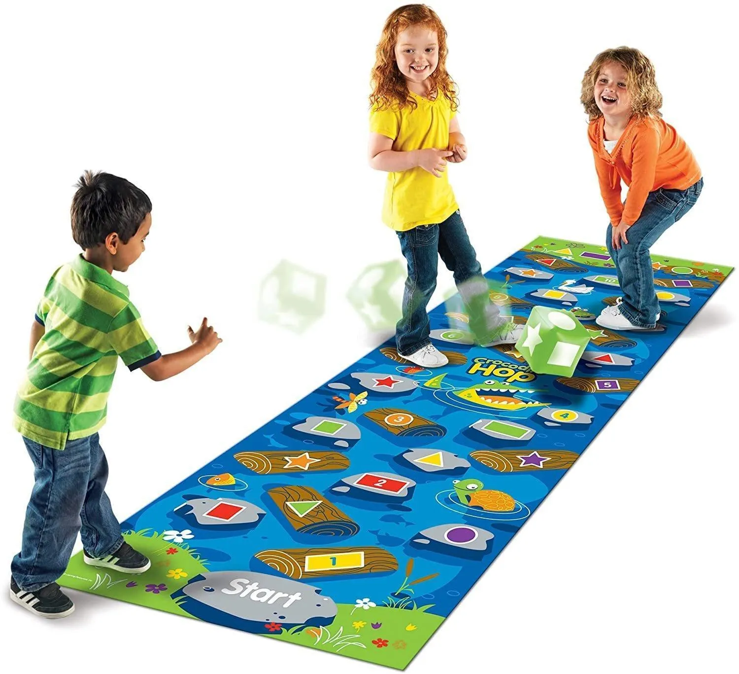 Mindfulness practice Child Safe Learning Resources Crocodile Hop Floor Game - Early Maths