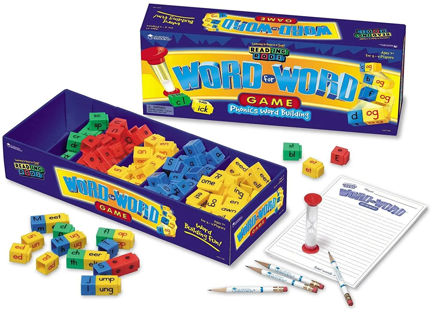 Underground Scene Learning Resources Reading Rods Word for Word Phonics Word Building Game