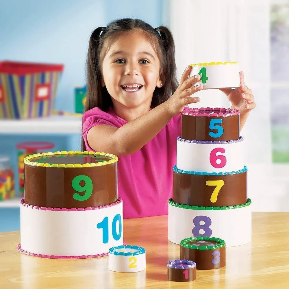 Posable Replica promotional item Learning Resources Smart Snacks Stack & Count Layer Cake- Numbers & Counting
