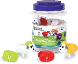 Minimalist Design Niche Interest Learning Resources Snap-N-Learnt Counting Sheep