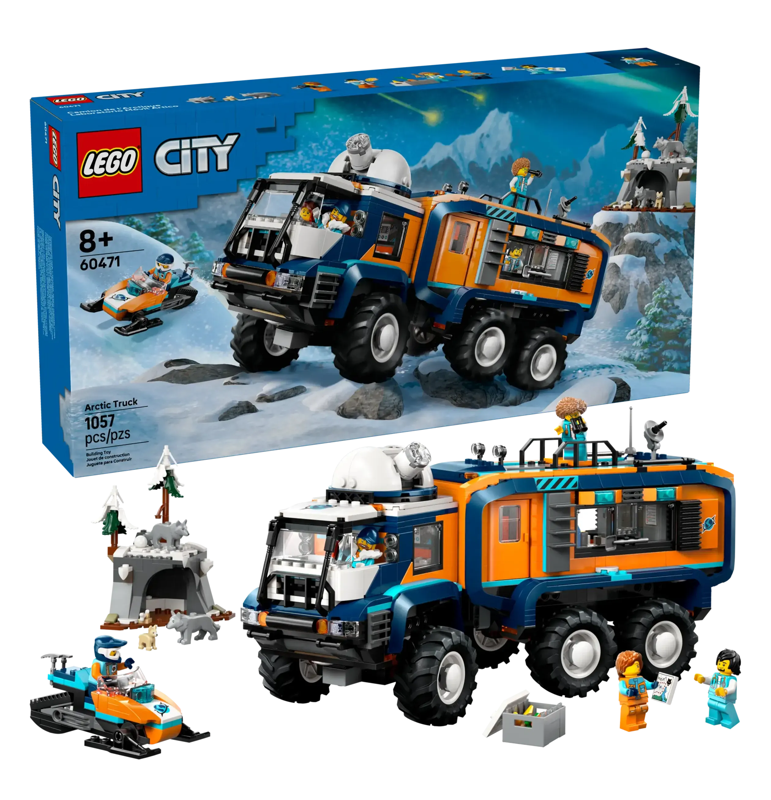 Sitting Figure Posable Doll LEGO CITY 60471 Arctic Explorer Science Lab Truck